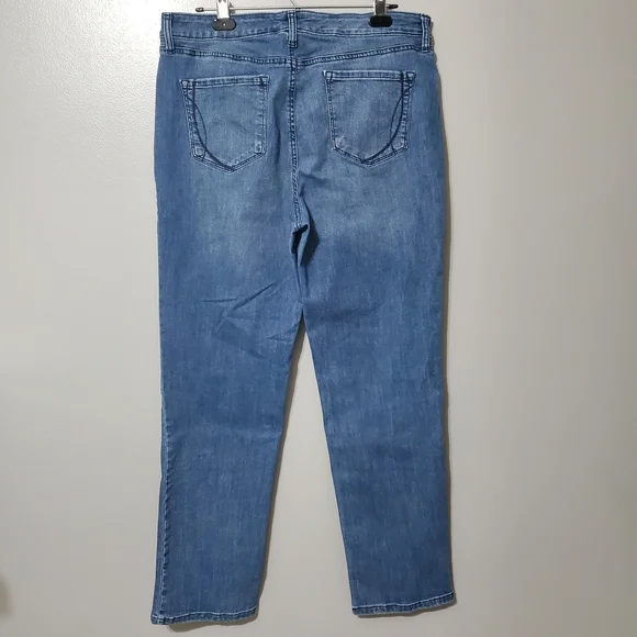 Bandolino Mandie Classic Blue Straight Leg Women's Jeans - Picture 4 of 9